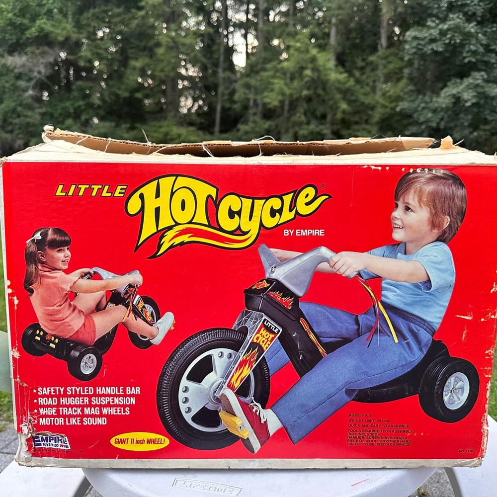 Vintage Empire Little Hot Cycle No 1100 Unassembled In Box 1970s Ride On Toy